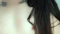 girl chats and touches for boyfriend