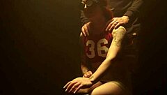 newcomer sub whipped on device bondage