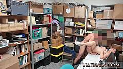 Young officer steals a ride on big cock