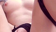 Gorgeous teen 18+ sucks dick POV, flirting snap