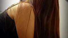 spying on milet, my girlfriend’s cute latina friend, in the bathroom.