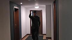 A steamy British threesome with a big cock, handjob, and hardcore riding