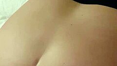 Huge strapon makes my wife squirt hard with toys