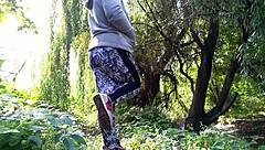 Can you handle this BBW MILF's massive outdoor piss show?
