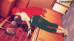 New cartoon porn: Kushina and Sarada in a busty hentai adventure