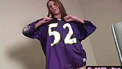 Teen blonde engages in panty play, licking and fingering her tight pussy passionately