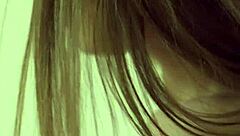 Horny milf and teen sharing one huge cock