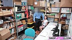 Cutie Carolina Punished With Officer's Big Cock For Theft