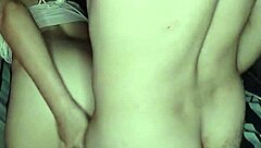 I watch my latina milf shake the bed with rough fucking