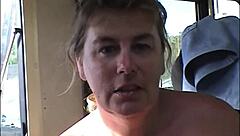 suzi worships that big cock outdoors publicly