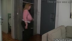 A voluptuous blonde receives oral and vaginal pleasure from a masseur.