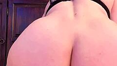 Horny Girl Boldly Rides Massive Red Dildo With Intense Pleasure.