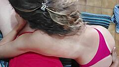 I made my stepsister with big ass swallow my milk after deepthroat