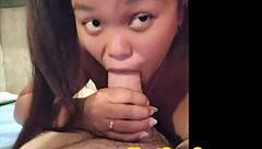 pigtails teen swallows big cock balls deep