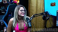 feeling excited as bruna carlos shows natural tits and arches ass