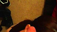 skinny brunette girlfriend performs deepthroat blowjob on cock in pov homemade video