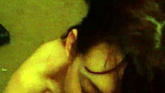 skinny brunette girlfriend performs deepthroat blowjob on cock in pov homemade video