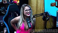 feeling excited as bruna carlos shows natural tits and arches ass