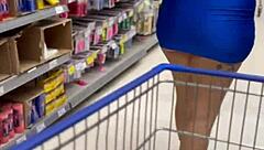 showing ass and pussy in market then giving to manager in stockroom