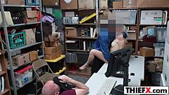 teen jacker drilled hard in office blowjob