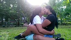 Latinas exploring their desires in the great outdoors
