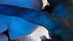 Blonde babe craves BBC in winter