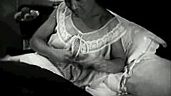 Bound vintage lesbians in hairy bondage