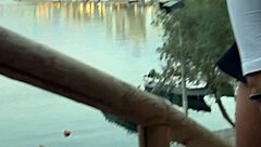 Sexy skirt flashing before blowjob