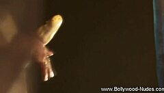 a desirable indian brunette milf girl in a solo scene.