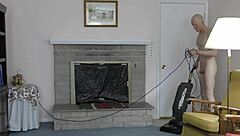 Hey, this horny gay nudist is cleaning house naked! 😏