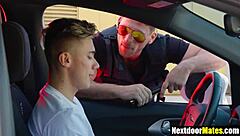 Gay Policeman Catches Him Jerking Off Publicly Fucks Him