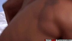 Petite stepdaughter seduces black monster cock in doggystyle.