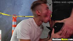 Gay Policeman Catches Him Jerking Off Publicly Fucks Him