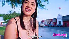 Nicki power caught on street during tv casting, opens ass