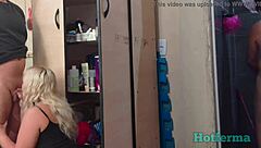 Unfaithful wife pleasures herself next to husband