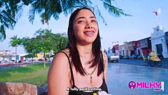 Nicki power caught on street during tv casting, opens ass