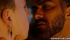 Adam Ramzi dominates Troye Jacobs in BDSM foreplay before intense bareback anal