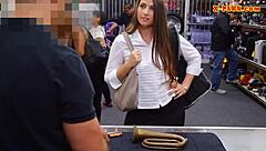 big ass lady caught on hidden cam with pawn keeper