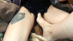 Hairy beavers and pussies get wet in a POV lesbian video