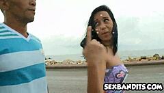 Blue Eyed Latina Fucks