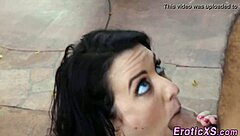 Mature babe enjoys high definition blowjob and cumshot