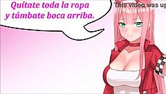 Hentai slave obeys anal masturbation commands