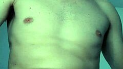 Teen gives handjob with vibrating toy on pussy