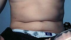 Teen gives handjob with vibrating toy on pussy