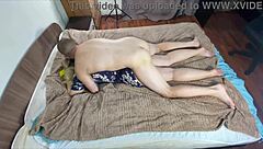 Hey, this hot blonde housewife stayed after cleaning for monster cock in latex