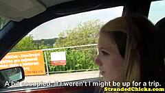 Young Hitchhiker Pays Ride with Pussy!