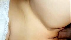 making my sister-in-law lick my balls for a womb massage with lechazo on abdomen part 2