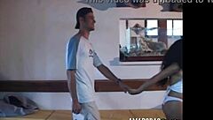 Latin amateur enjoys poolside oral sex and cumshot