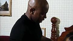 ebony girl takes big black cock cumshot in mouth