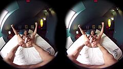 morning masturbation with dildo in vr